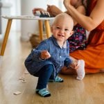 Happy child kids group have fun and play at kindergarden